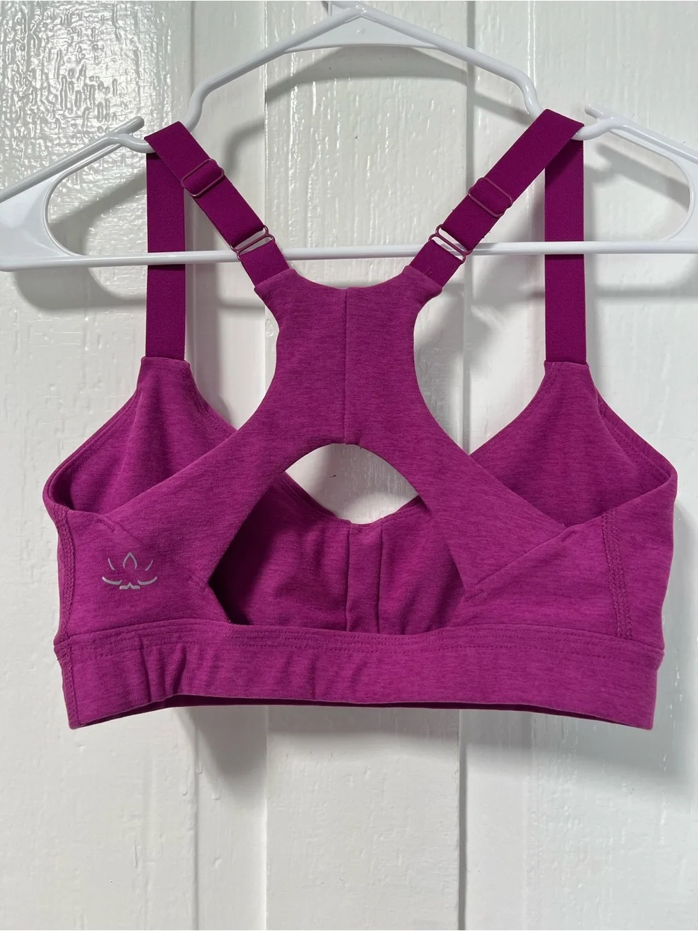 Beyond Yoga Space Dye On Center Bra Magenta Pink Size XS